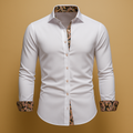 Men's Modern Fit Long Sleeve Shirt | Classic Cotton Design for Casual or Business Wear