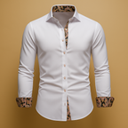 Men's Modern Fit Long Sleeve Shirt | Classic Cotton Design for Casual or Business Wear