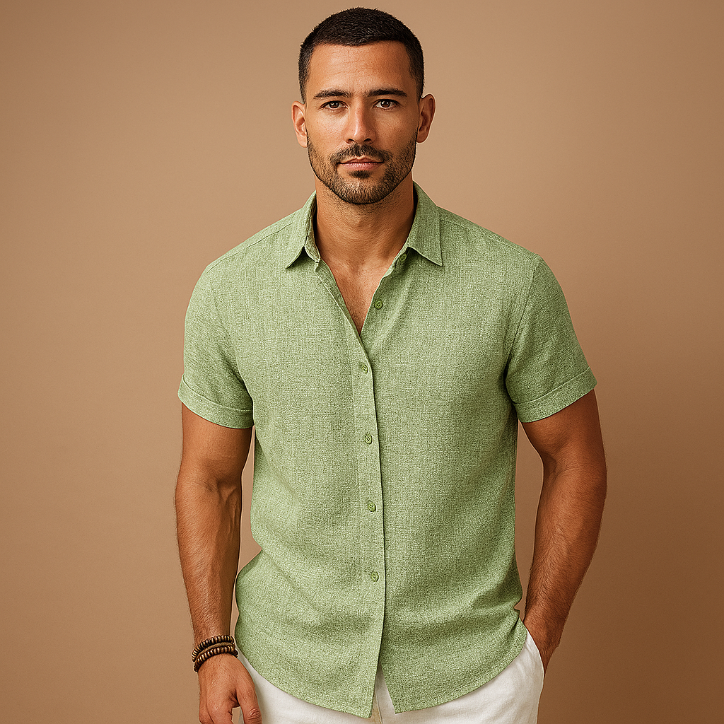 Men's Modern Fitted Shirt | Cotton Blend | Casual & Formal Wear | Available in Multiple Colors