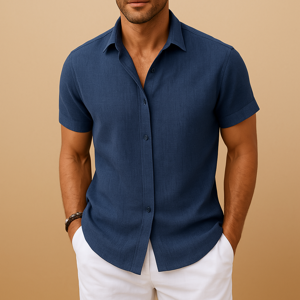 Men's Modern Fitted Shirt | Cotton Blend | Casual & Formal Wear | Available in Multiple Colors