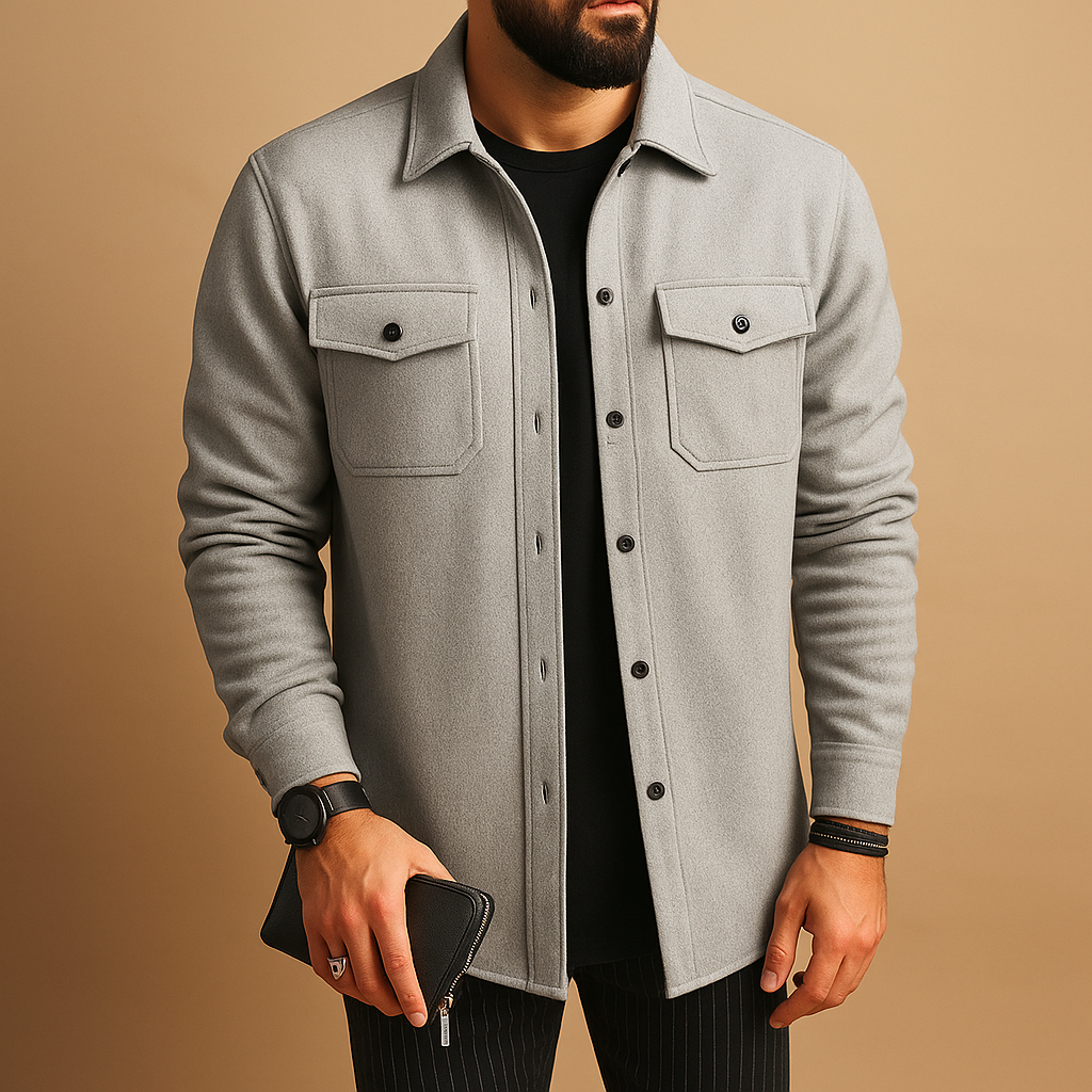 Men's Warm Flannel Long Sleeve Shirt | Cozy Casual Wear for Everyday Comfort
