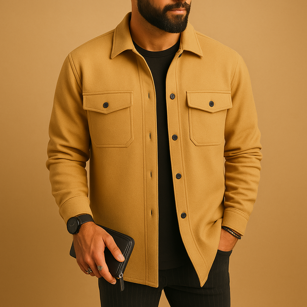 Men's Warm Flannel Long Sleeve Shirt | Cozy Casual Wear for Everyday Comfort