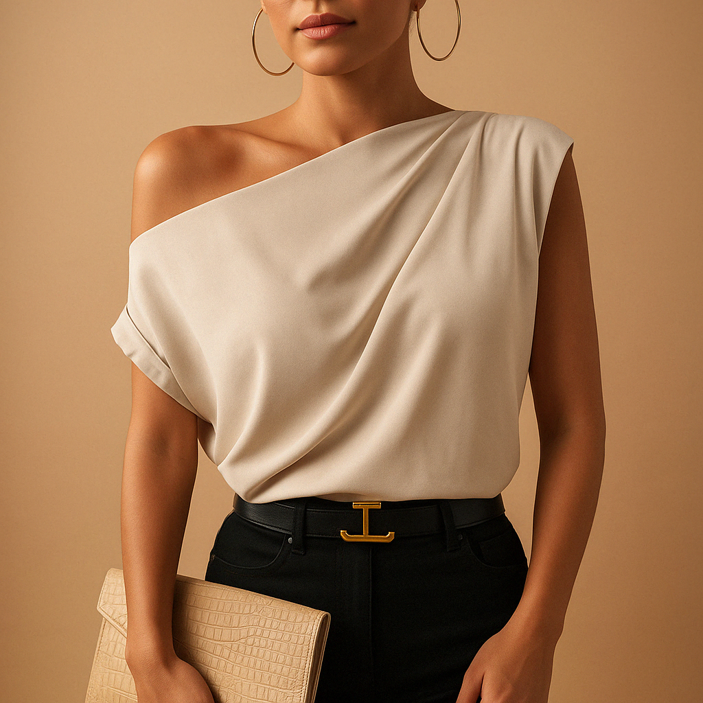 Off-Shoulder Batwing Top for Women | Lightweight Fabric | Casual Chic Style | Perfect for Everyday Wear