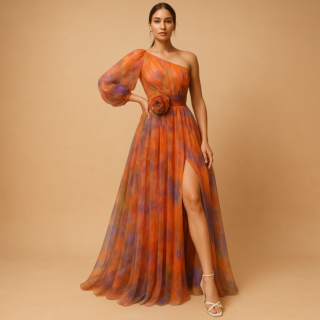 One-shoulder beach dress for women | Serena