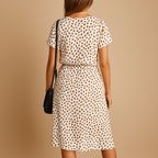 Polka dot midi dress for women | Grace