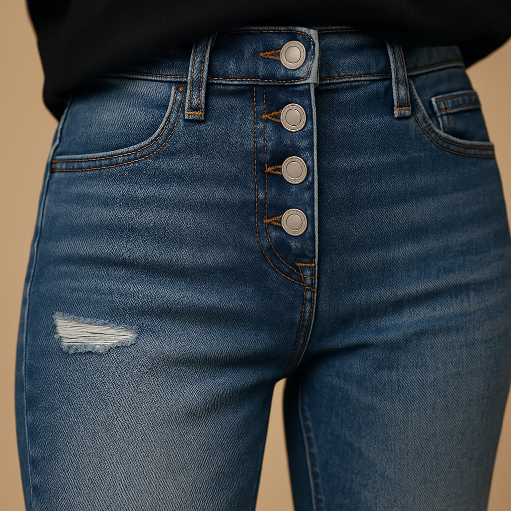 Ripped Slim Fit Women's Jeans | Distressed Denim | Casual Wear | Versatile Everyday Style