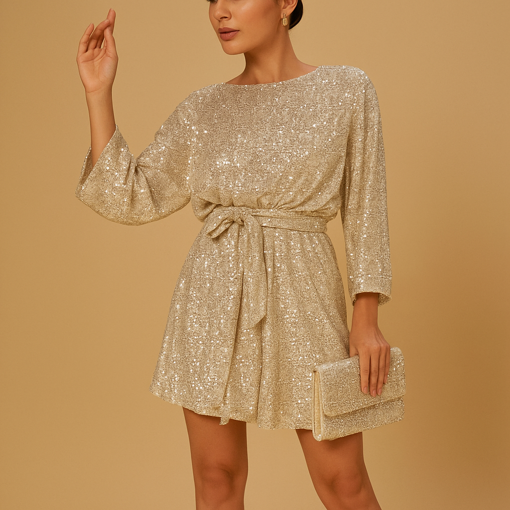 Sequin evening dress for women | Brielle