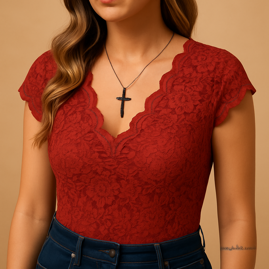 Sleeveless Lace Top for Women | Elegant Design for Casual or Formal Wear | Lightweight and Breathable Fabric