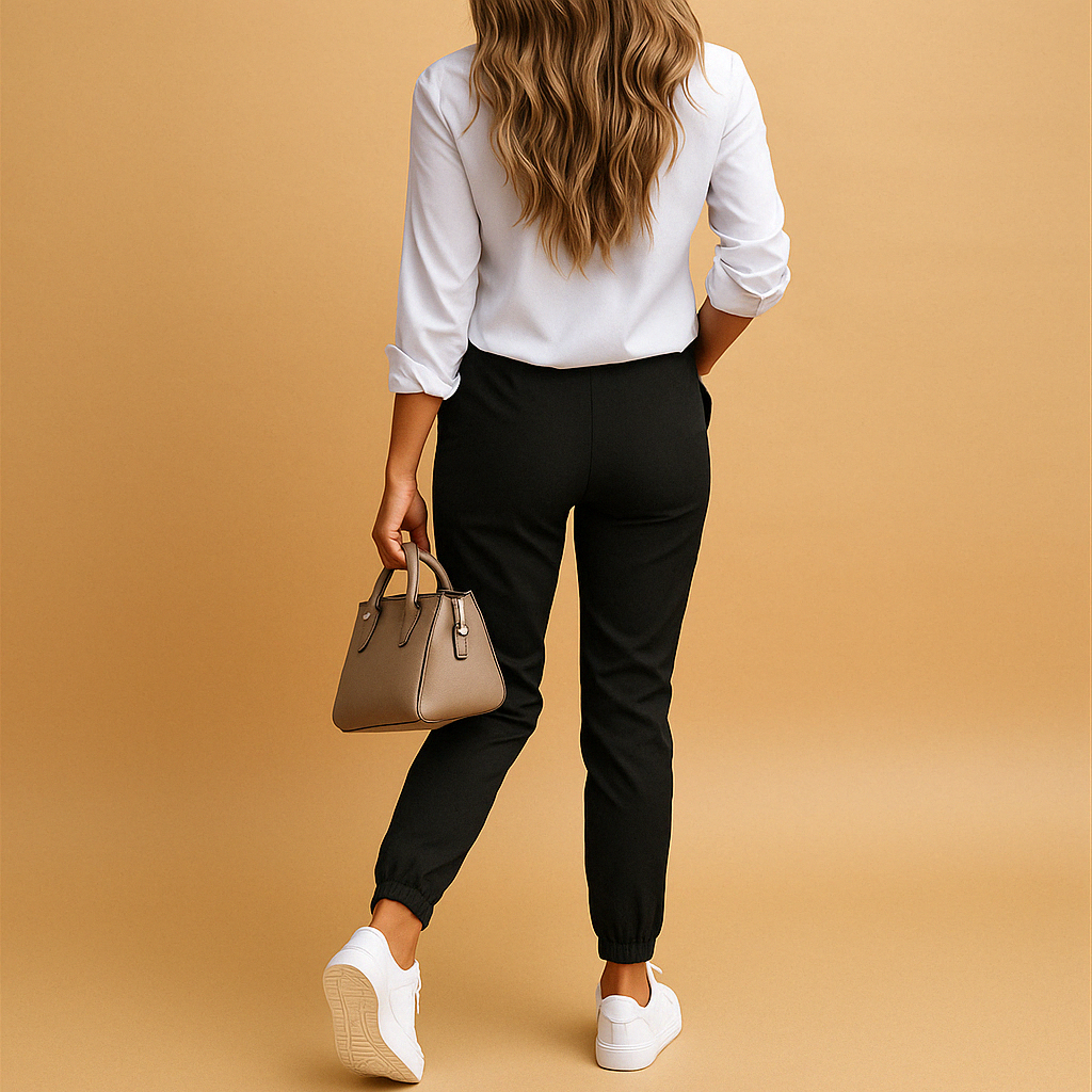 Slim Fit Chino Pants for Women | Comfortable Cotton Blend | Casual Wear | Versatile Everyday Style