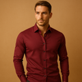Slim Fit Men's Dress Shirt | Classic Design | Cotton Blend | Formal Wear for Office or Events