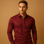 Slim Fit Men's Dress Shirt | Classic Design | Cotton Blend | Formal Wear for Office or Events