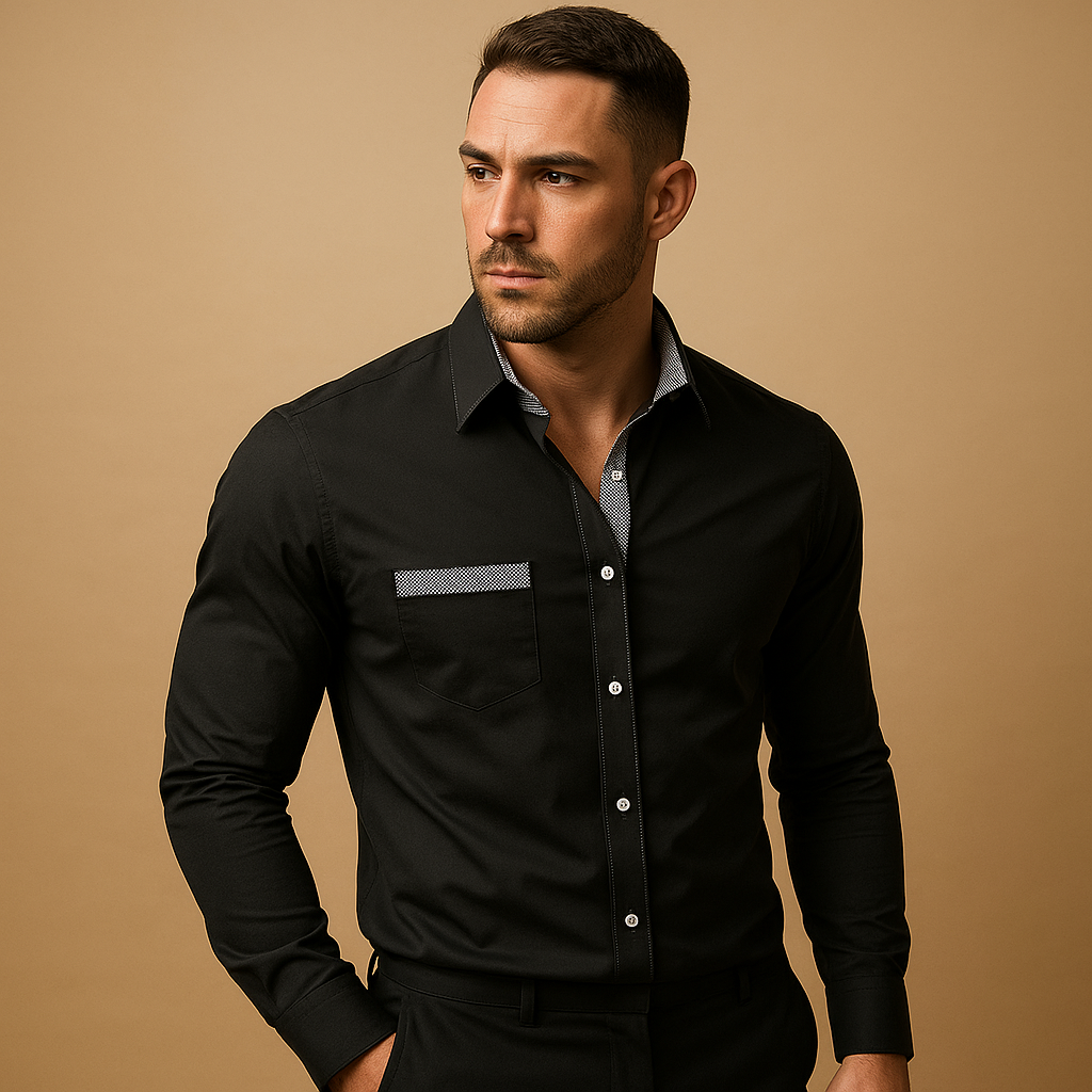 Slim Fit Men's Dress Shirt | Cotton Blend | Formal Wear | Business Attire | Available in Multiple Colors