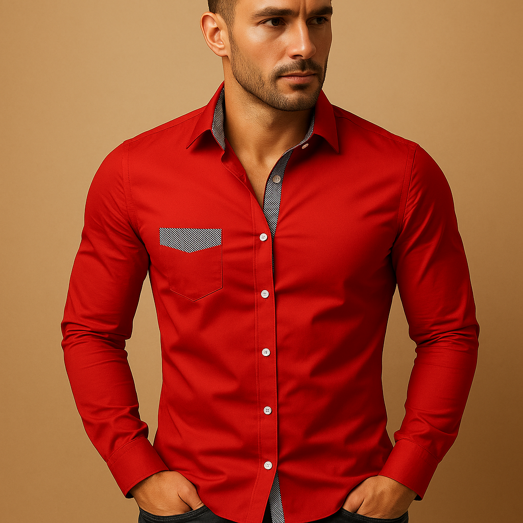 Slim Fit Men's Dress Shirt | Cotton Blend | Formal Wear | Business Attire | Available in Multiple Colors
