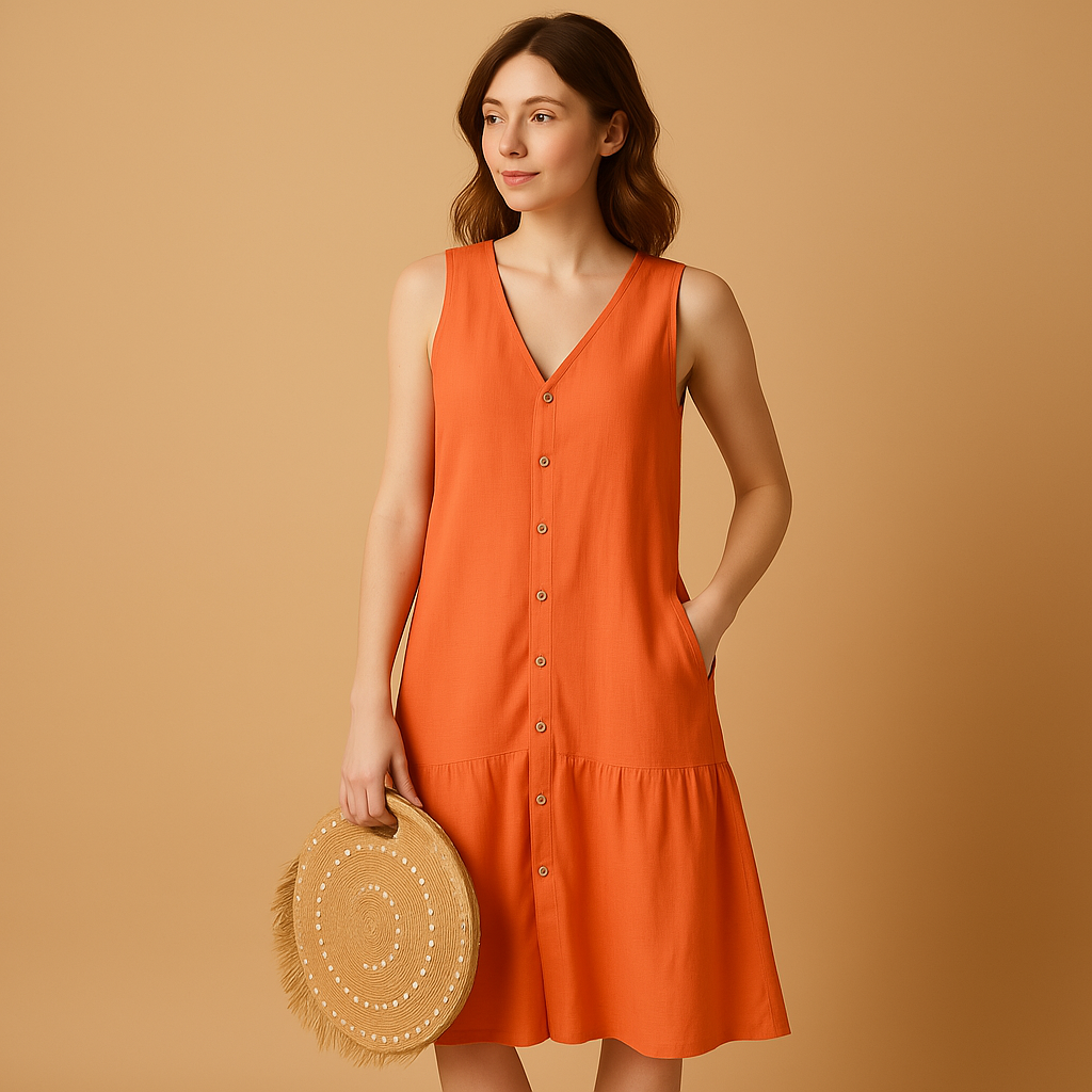 V-neck summer dress for women | Isla