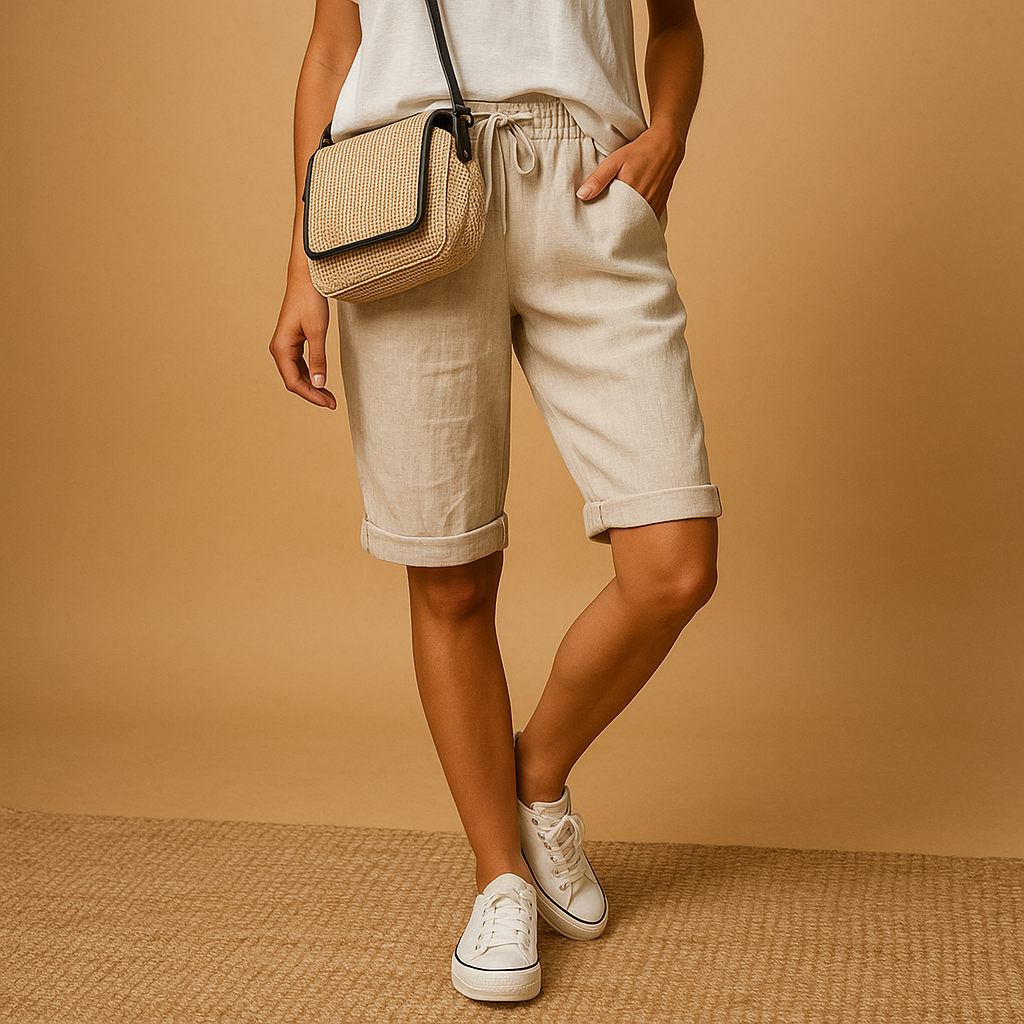 Women's Capri Pants with Elastic Waistband | Comfortable Casual Style for Everyday Wear