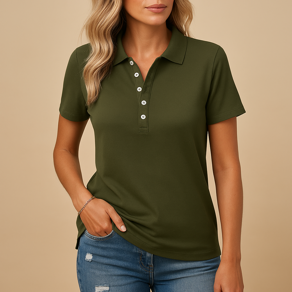 Women's Classic Polo Shirt | Cotton Blend | Casual Wear | Available in Multiple Colors