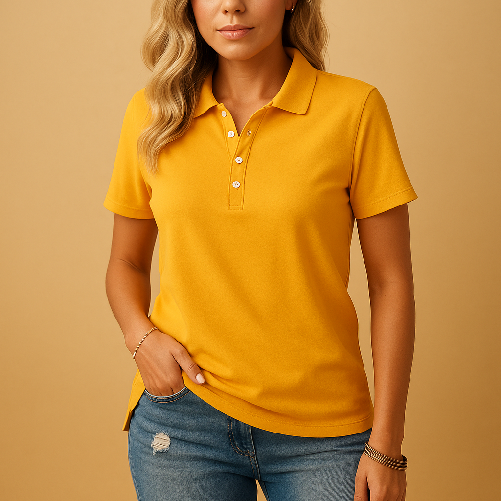 Women's Classic Polo Shirt | Cotton Blend | Casual Wear | Available in Multiple Colors