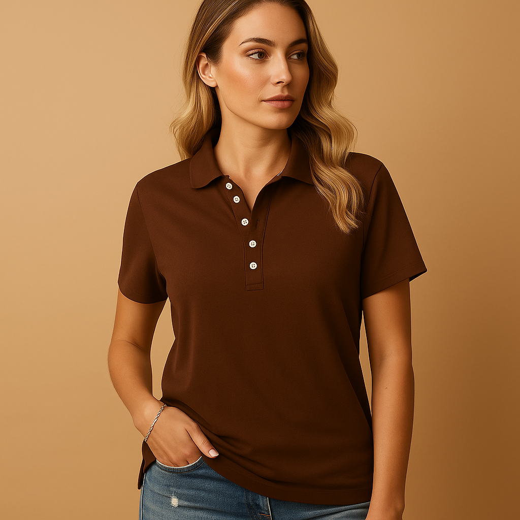 Women's Classic Polo Shirt | Cotton Blend | Casual Wear | Available in Multiple Colors