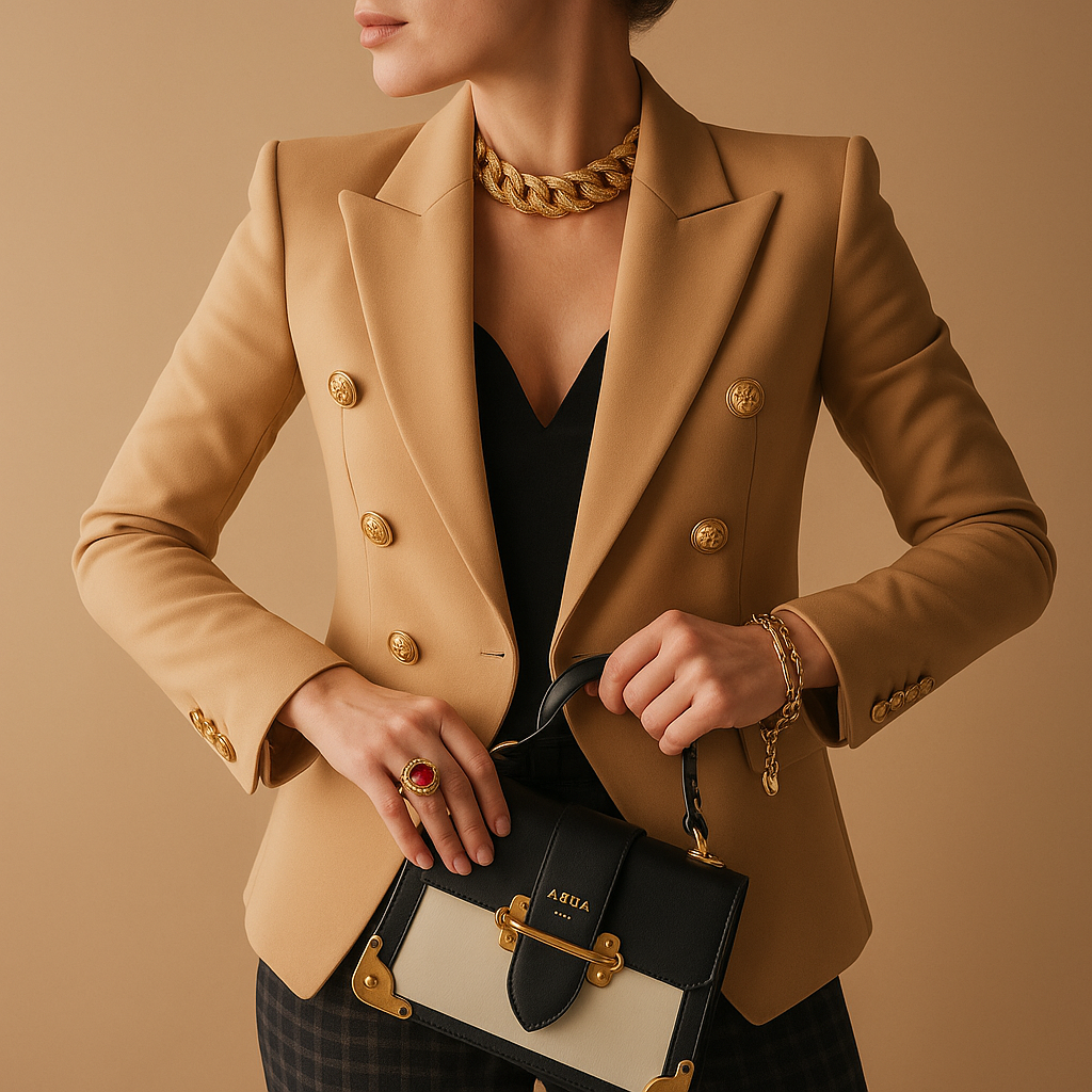 Women's Long Elegant Blazer | Tailored Fit | Professional Outerwear | Versatile Office or Evening Wear