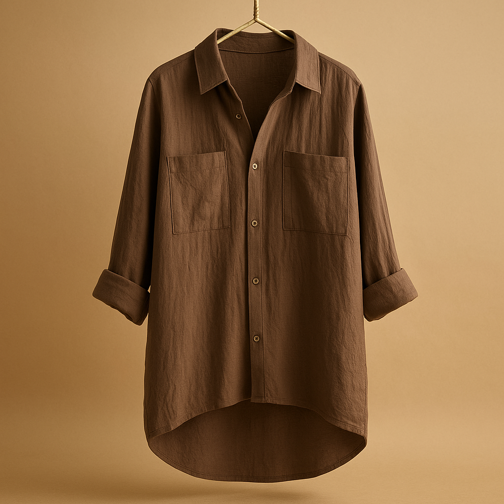 Women's Long Sleeve Airy Blouse - Lightweight Fabric, Casual Style for Everyday Wear