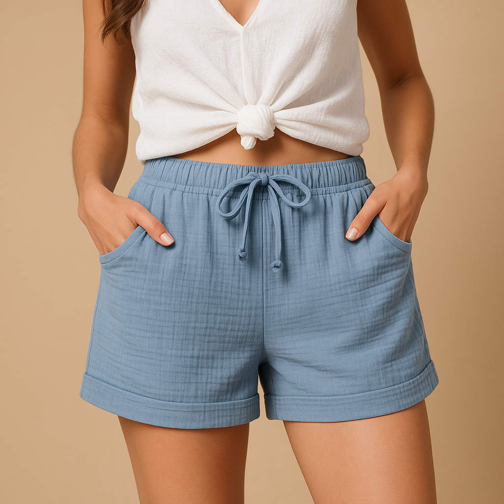 Women's Summer Shorts | Lightweight Cotton | Casual Fit | Perfect for Outdoor Activities and Everyday Wear