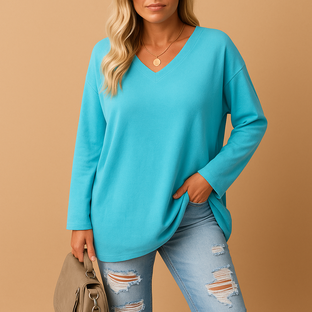 Women's Summer Top - Lightweight Cotton Casual Blouse for Everyday Wear