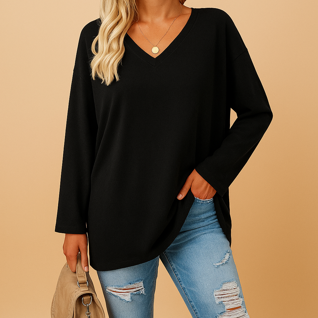Women's Summer Top - Lightweight Cotton Casual Blouse for Everyday Wear