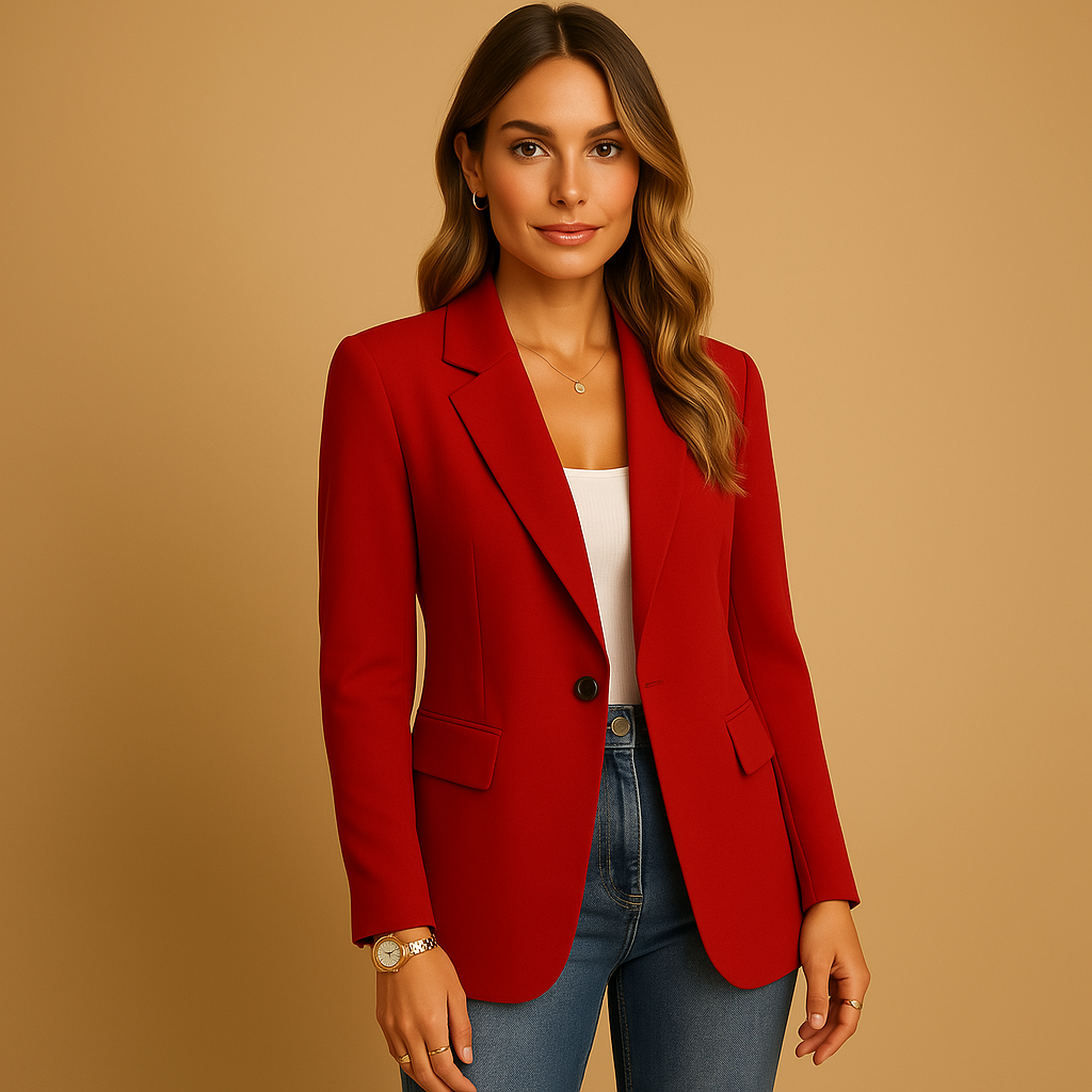 Women's Tailored Stretch Blazer | Comfortable Fit | Versatile Office or Casual Wear