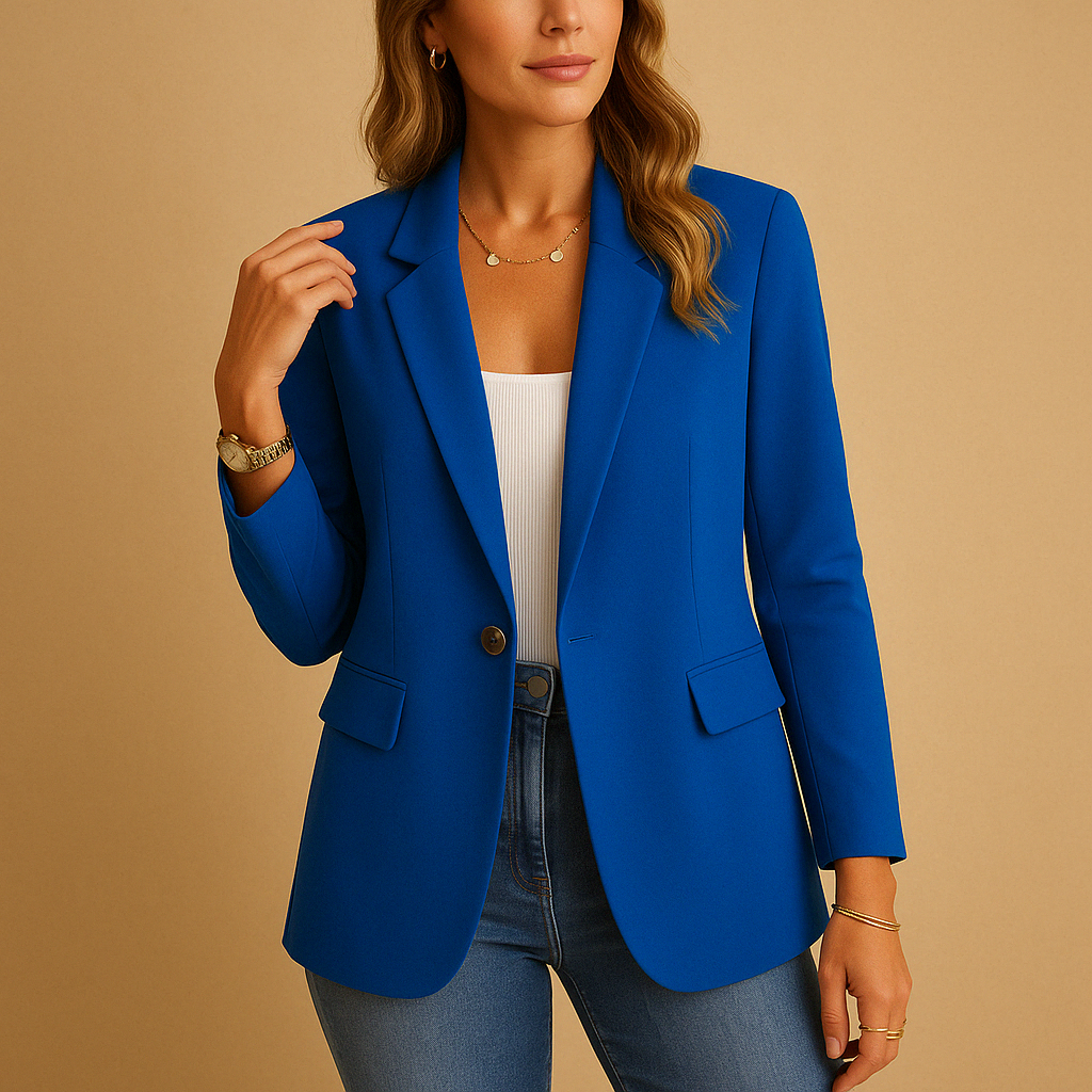 Women's Tailored Stretch Blazer | Comfortable Fit | Versatile Office or Casual Wear
